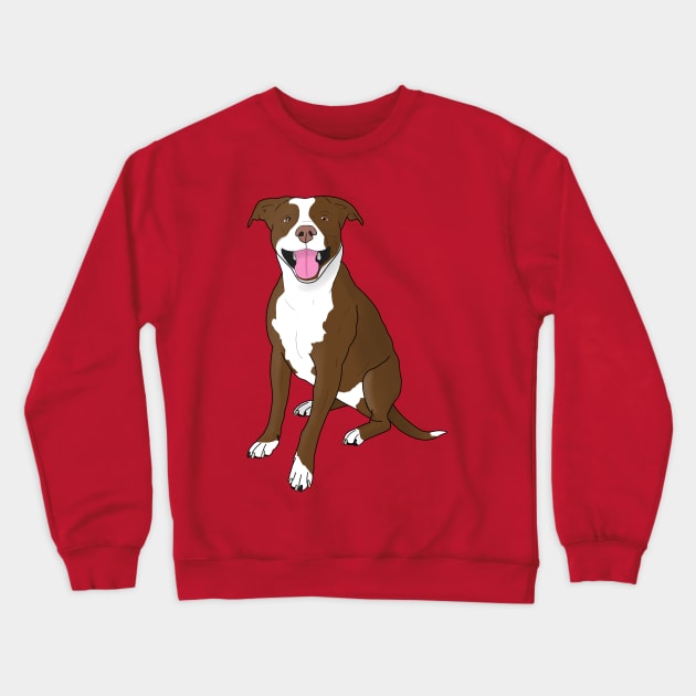 Pit bull Crewneck Sweatshirt by AMCArts